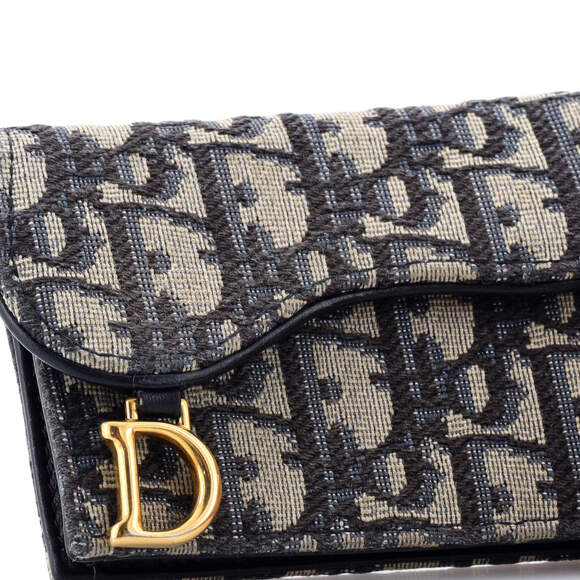 Christian Dior Saddle Card Case Oblique Canvas - Picture 6 of 7